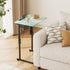 Fleecy day Folding TV Tray Table,Adjustable TV Dinner Table with Sturdy MDF Top,Eating Trays for Living Room with No