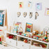 4 Qunclay Pcs Safari Animal Wall Hooks for Kids, Wooden Jungle Baby Safari Nursery Decor Hooks, Cute Lion Zebra Giraffe