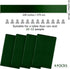 ANECO 4 Pack Forest Green Satin Table Runner 12 x 108 Inch for Wedding Banquet Party Decoration