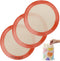 6 Inch Round Baking Mats, Food Grade Silicone for 6 Inch Cake Pan/Tortilla Maker, Non-Stick Reusable (Round 5.5"