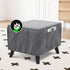 H.VERSAILTEX Ottoman Cover Slipcover Square Fit Length 18"-19" Footrest Sofa Slipcovers Stool