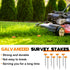 8 6.7 Inch Silkfly Pcs Survey Stakes Property Line Markers Low Profile Heavy Duty Hi-vis Orange Stakes Building Line