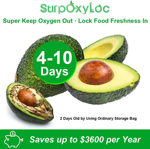 SurpOxyLoc 4 Pack 8x50 Vacuum Sealer Bags Rolls, BPA Free, Works with Any Types Sealer Machine