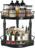 2-Tier Countertop BB05TL01 HOOBRO Lazy Susan Organizer Spice Rack, Height Adjustable Rotating Lazy Turntable Spice