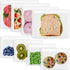 Reusable Sandwich Bags & Snack Bags Set, 8 Pack, 100% Silicone Ziplock Food Storage Containers, Dishwasher Safe