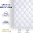 SLEEP ZONE Quilted Fitted King Size Mattress Pad Cover, Soft Fluffy Pillow Top, Deep Pocket 8-21 inch, King