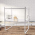 Kitchen Cabinet Shelf Organizer Rack, 2 Pack, Pantry Storage, Bathroom Bedroom Office Table Desk Space Saving, Steel
