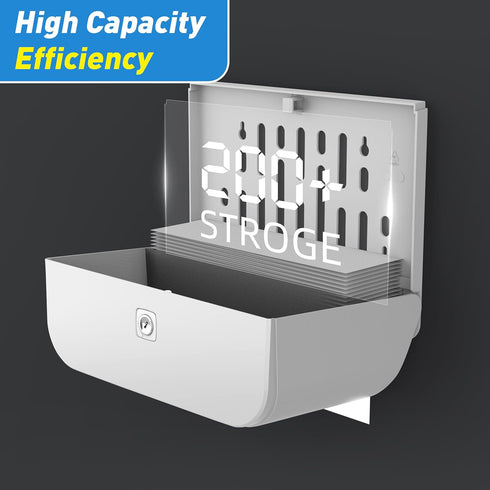 Commercial 1 Pack,Universal Paper Towel Dispenser Wall Mount with Lock Multifold Tri Fold Paper Hand Towel