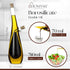 Homysh Set 13 Oz Oil and Vinegar Premium Dispenser, Beautiful and Elegant Olive Oil Dispenser for Your kitchen, Glass