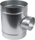 8'' Inch Duct T-Joint Splitter to 4" Inch 90° Degree Branch Connector for Exhaust Systems, T-Shaped Metal Junction