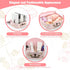 Set of 3 Paperboard Suitcases Storage Box with Lids for Photo Storage, Home Decoration, Gift Decoration (3Pcs, Pink
