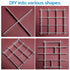 ShineMe Drawer Dividers, 8pcs Adjustable Plastic Grid Organizers for Household Storage, Makeup, Socks, Underwear,