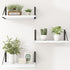 Heimlove Set 3,Light Floating Shelves for Wall of Wood Wall Mounted Bookshelf Decorative Shelf for Living Room Bathroom