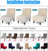 Armless Accent Slipper Chair Covers, Stretch Living Room Slipper Chair Slipcover Spandex Jacquard Fabric Removable