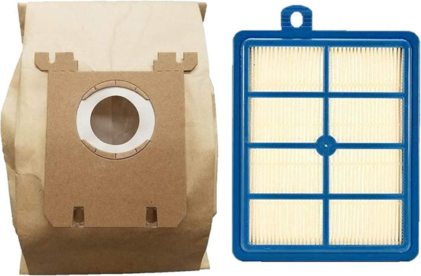 8 Replacement Type S Bags + 1 H12 HEPA Filter for Electrolux Vacuum Cleaner, One Year Supply Bundle Kit