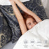 EXQ Home Satin Pillowcase Set of 2 for Hair and Skin - Black Printed Silk Pillowcase 20x26 inches with Envelope Closure