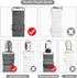 Bed Sheet Straps, Adjustable Fitted Sheet Clips, Easy to Install Fasteners, Say Goodbye to Messy Sheets (Gray-4 Pcs)