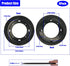 6 Packs 8'' 5/16''Thick Lazy Susan Hardware, Heavy Duty Turntable Bearing Swivel Pate for Rotating Table, Book Case