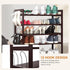 PayLessHere 5-Tier Closet (5 Bamboo Shoe Rack Shoe Bench Shoe Shelf Free Standing Storage Organizer with Additional