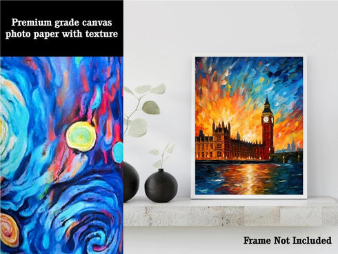 Bestbuddy Pet 11X14 Unframed Starry Night Van Gogh Inspired Art Print Poster, London Landmark Decor