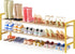 LVNIUS Long Shoe Rack for Closet Floor,2 Tier Wide Shoes Shelf Organizer,15-18 Pairs