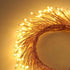 200 Qbis Warm White Cluster Lights on Thin Copper Wire, Micro LED USB Plug in Christmas Fairy Lights, Timer, Multi