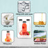 10 Pcs 8 Oz Plastic Juice Bottles, Empty Clear Containers with Tamper Proof Lids for Juice, Milk and Other Beverage
