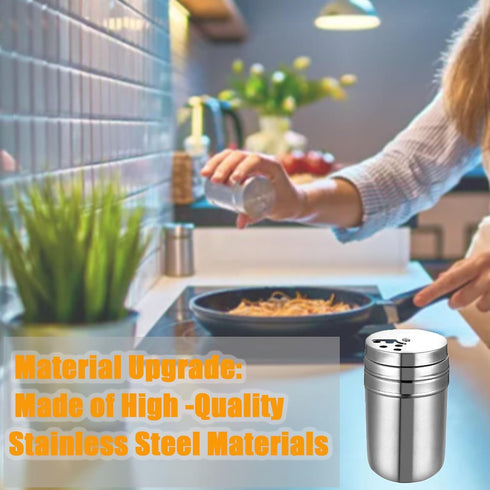 6Pcs Stainless Steel Spice Shaker Set with Travel Bag, Camping Spice Kit for Home or Outdoor Use