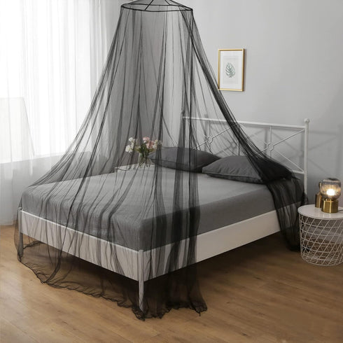 VISATOR Mosquito Net Bed Canopy for Girls,King Canopy Bed Curtains Queen Size from Ceiling,Dome Mosquito Netting Bed