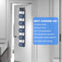 2-Pack Hanging Legging Organizer - Closet Storage Organizer with 20 Pockets, Install Behind The Door (Grey)