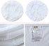 Stretch Chair Seat Covers 4 PCS, Removable Washable Anti-Dust Dining Room Cushion Slipcovers (White)