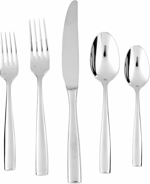 Fortessa Lucca Flatware Serving Spoon, 9.7-Inch, 18/10 Stainless Steel