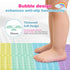 joiyota (33x17.3-Rainbow) Silicone Push Pop Bath Mat for Kids, CPC Certified Non-Slip Rainbow Bathtub Mat with Suction