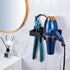 Wall Mounted Black Hair Straightener Holder, Stainless Steel Blow Dryer Organizer for Bathroom & Salon