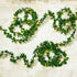 Kitstar 30LEDs 10ft, Green Garland Tiny Leaf Vine String Light Timer Function Wedding Party Christmas Holiday Patio
