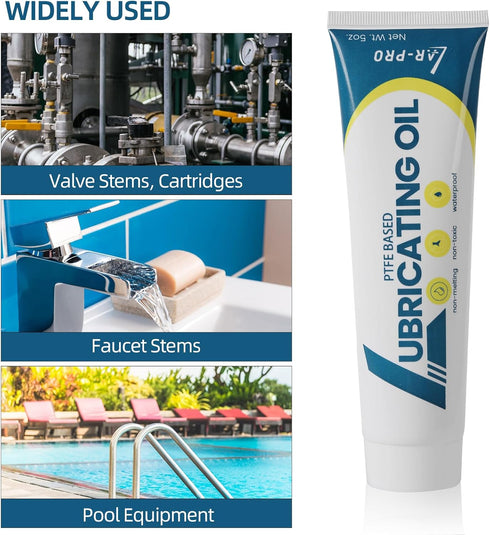 5oz (3-Pack) Swimming AR-PRO General-Purpose Silicone Sealant Lubricant - Waterproof Silicone Grease Long-Lasting Lube