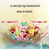 Jumbo Stuffed Animal Hammock Net, 85x63x63 in, Corner Toy Storage for Teddy Bears (2 Pack)