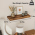 Set 4, Fixwal Wood Floating Shelves, Wall Shelves of Shelves for Wall Decor, with Invisible Brackets for Bathroom