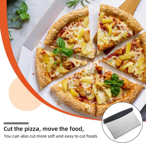 Plastic Bread Scraper Dough Cutter with Measuring Scale, Multipurpose Kitchen Tool for Baking and Food