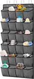 homyfort Over the Door Shoe Organizer, Hanging Shoe Rack Storage Holder with 24 Large Pockets for Closet Door, Men Women Kids Shoes, Cruise (Black) by homyfort