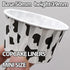 100 Pcs Cow Print Cupcake Liners Case, Waterproof and Greaseproof Cow Baking Cups for High Temperature, Black/White