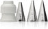 Ateco 380-4 Piece Writing Tube Set, Includes Stainless Steel Tips and Coupler