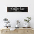 Coffee Bar Sign, Rustic Wood Wall Decor for Coffee Station, Wooden Accessories Wall Hanging Plaque (Brown Background)