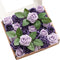 Ling's moment Artificial Wedding Flowers - 25pcs 1.5" Rose Buds and 2" Petite Roses in Lilac & Purple for DIY