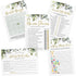 Printed Party Bridal Shower Game Set 5 Fun Games and Activities for