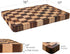 16" 11" 1.4" Checkered Cutting Boards for Kitchen, Acacia Wooden Chopping Board with Juice Grooves & Handles, Thickened