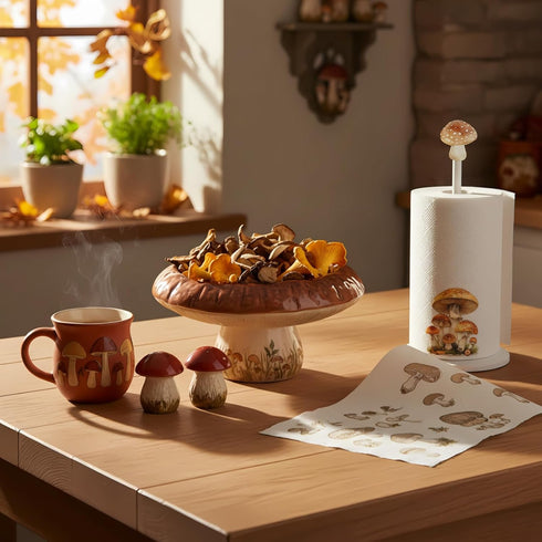 Countertop Namalu Mushroom Paper Towel Holder Mushroom Kitchen Decor Kitchen Fun Paper Towel Holder Dispenser