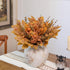 120 5 Pcs Kinds Mixed Artificial Eucalyptus Leaves Stems and Fake Berry Bulk for Fall Decorations,Faux Plants Bundle