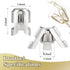 I-MART Pack of 6 Stainless Steel Champagne Stoppers - Prosecco & Sparkling Wine Bottle Stopper