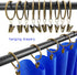 40 Pack Metal Curtain Rings with Clips, Decorative Drapery Hooks 1.5 in Interior Diameter (Antique Bronze)
